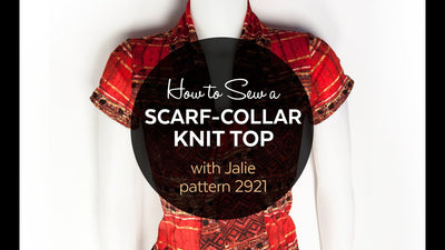 2921 Scarf-collar top // Video tutorial