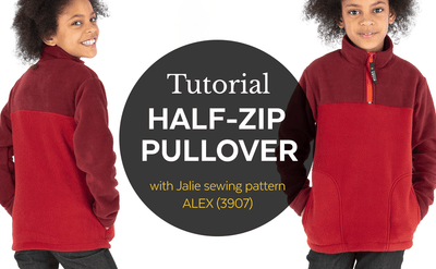 3907 / Alex half-zip pullover / Video Tutorial