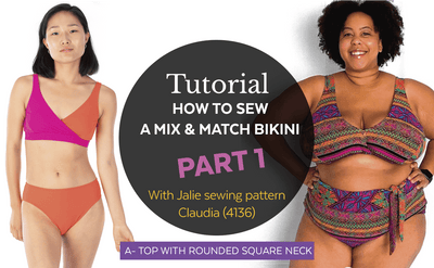 4136 / PART 1 - Claudia top with rounded square neck / Video Tutorial