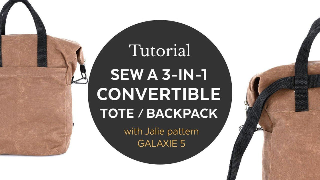 Sewing Pattern Jalie 2021 - GALAXIE 5 - 3-in-1 convertible bag