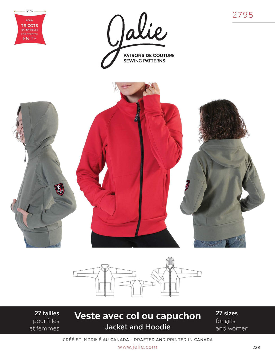 Sewing Pattern Jalie 2795 - Jacket and Hoodie