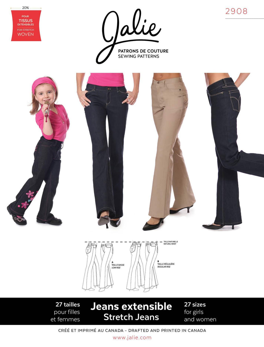 Dress Sewing Patterns 25B  Denim jeans fashion, Women jeans