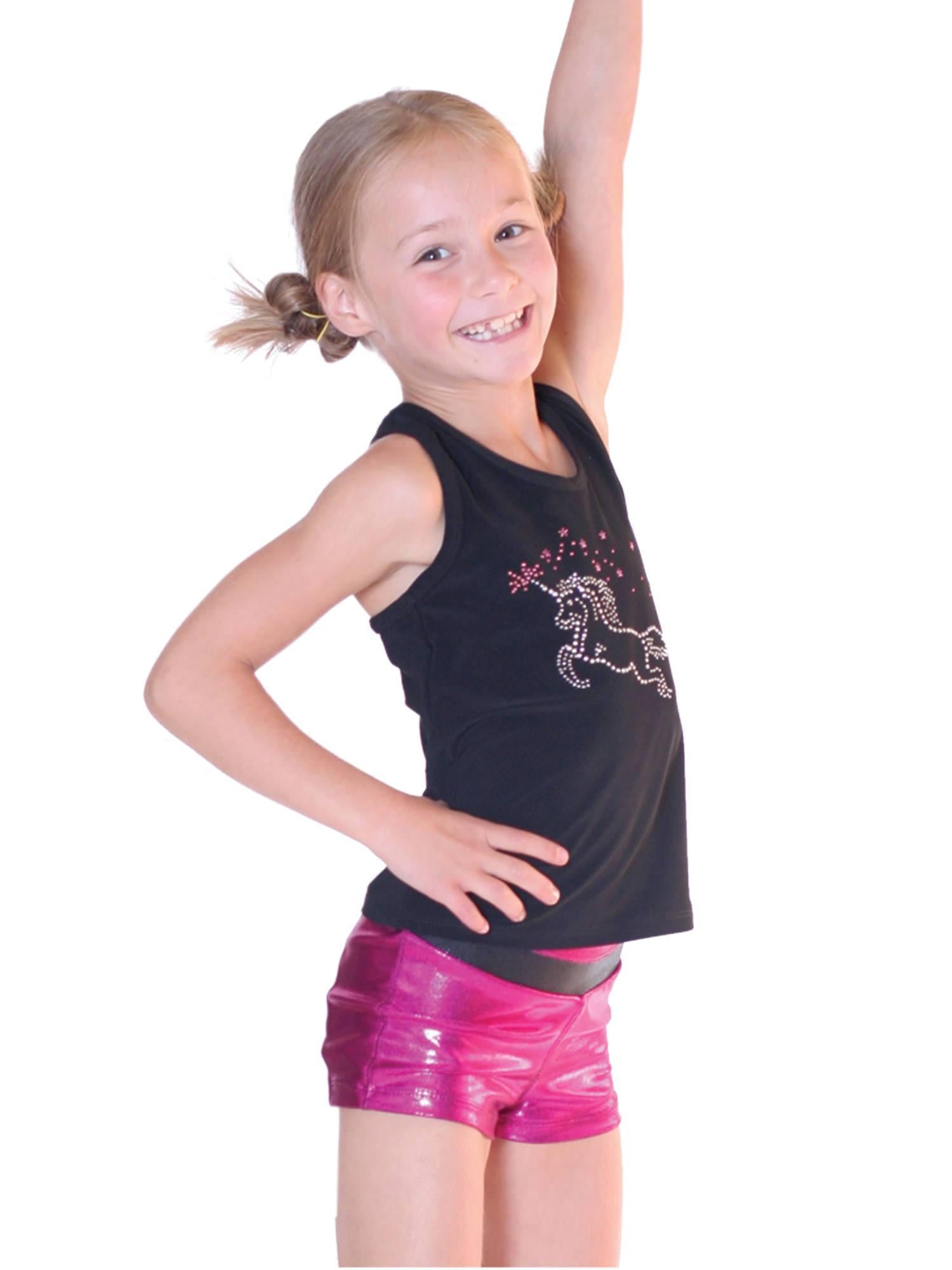 Shorts for girls - Shown with 2565 racerback tank