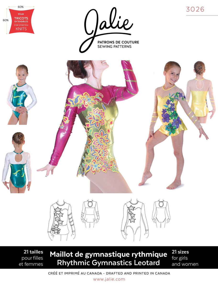 Sewing Pattern Jalie 3026 - Rhythmic Gymnastics / Twirling Leotard