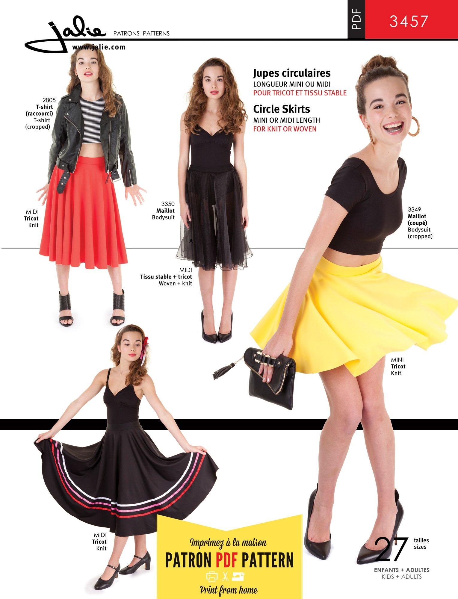 3457 - Circle Skirt PDF Pattern
