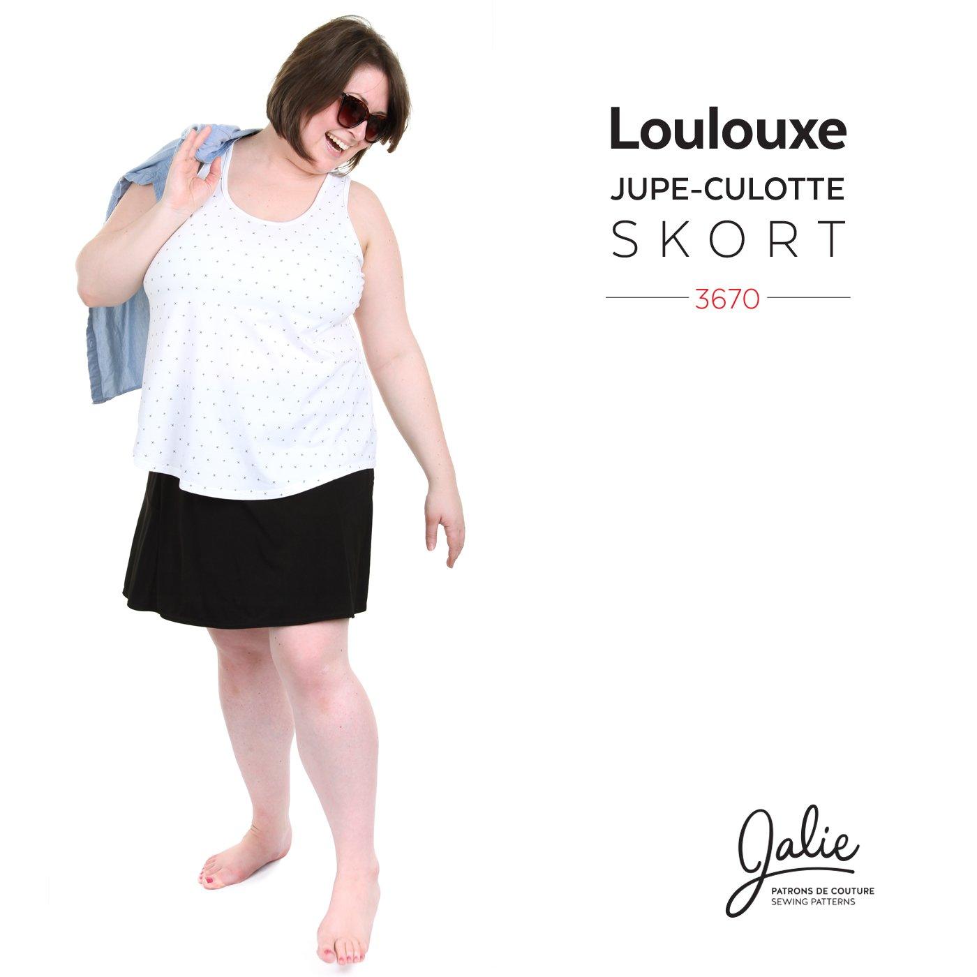 Jalie 3670 - LOULOUXE - Skort in ITY knit