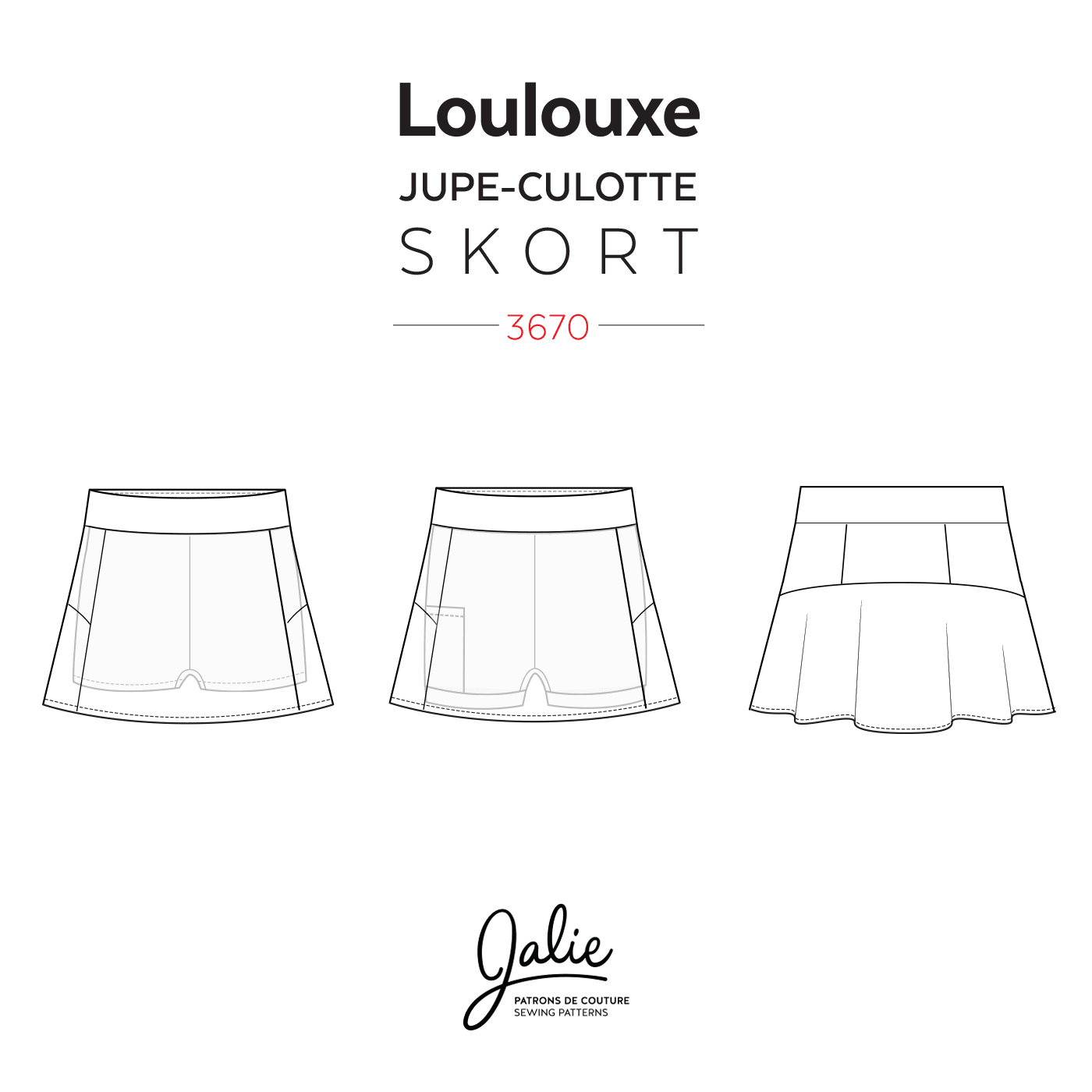 Jalie 3670 - LOULOUXE - Line Drawings