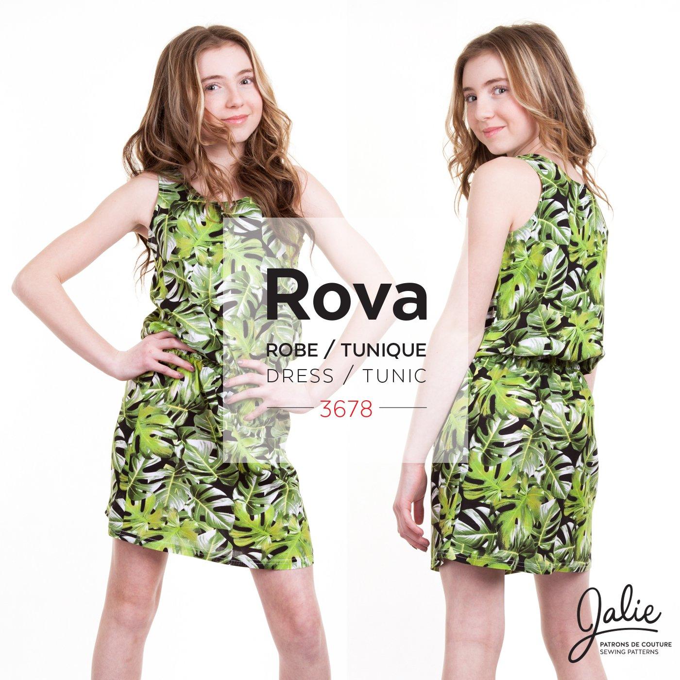 Jalie 3678 - ROVA Tank dress for girls with elastic waist
