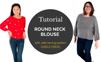 3905 / Gisèle round neck blouse / Video Tutorial