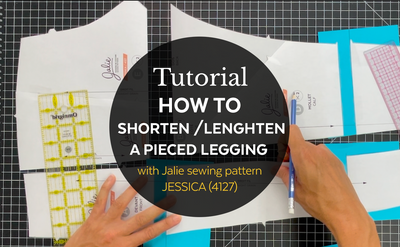 4127 / How to lengthen / shorten a pieced legging  / Video Tutorial