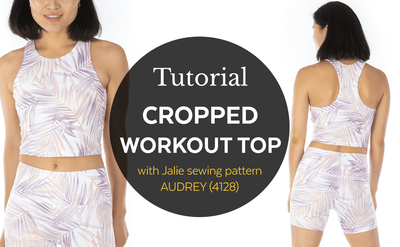 4128 / Audrey Cropped Workout Top  / Video Tutorial