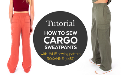 4457 // How to sew a Cargo Sweatpants  / Video tutorial