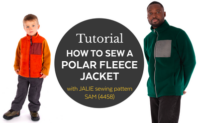 4458 // How to sew a Polar Fleece Jacket  / Video tutorial