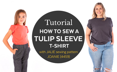 4459 // How to sew a Tulip Sleeve T-shirt  / Video tutorial