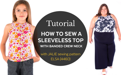 4460 // How to sew a sleeveless top  / Video tutorial