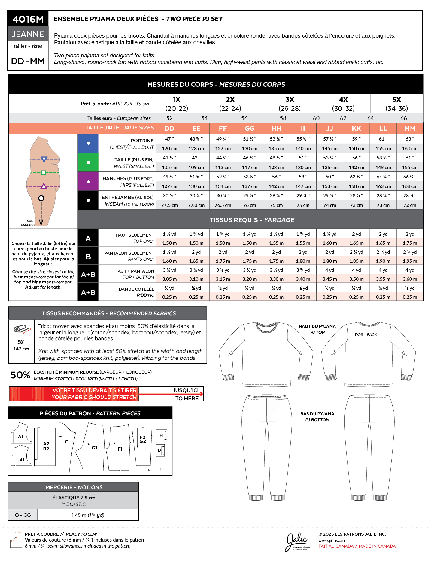 4016 // JEANNE Knit PJ Set