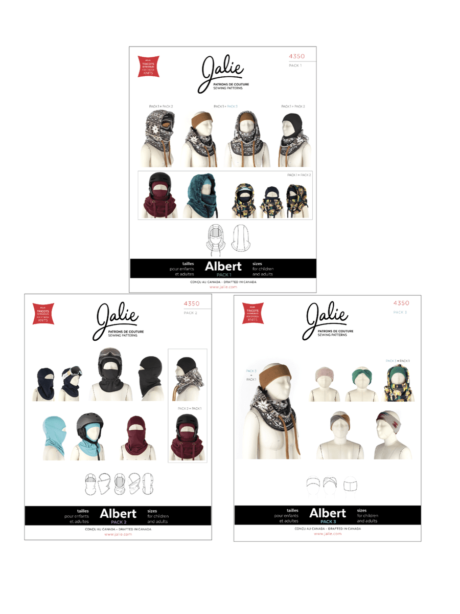 Sewing Pattern Jalie 4350 - ALBERT Winter Headwear