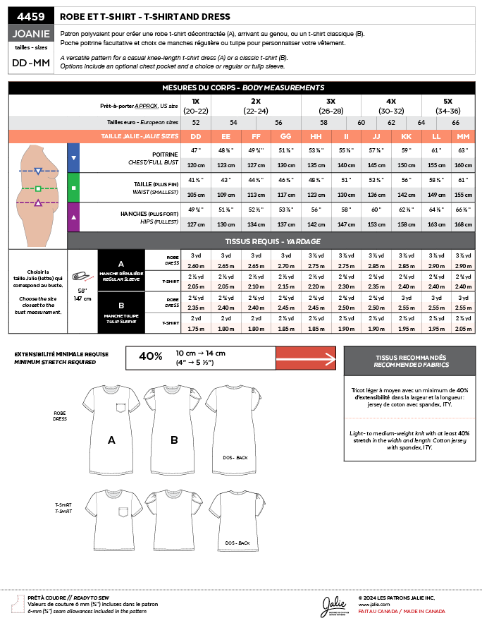 4459 // JOANIE - Robe et t-shirt