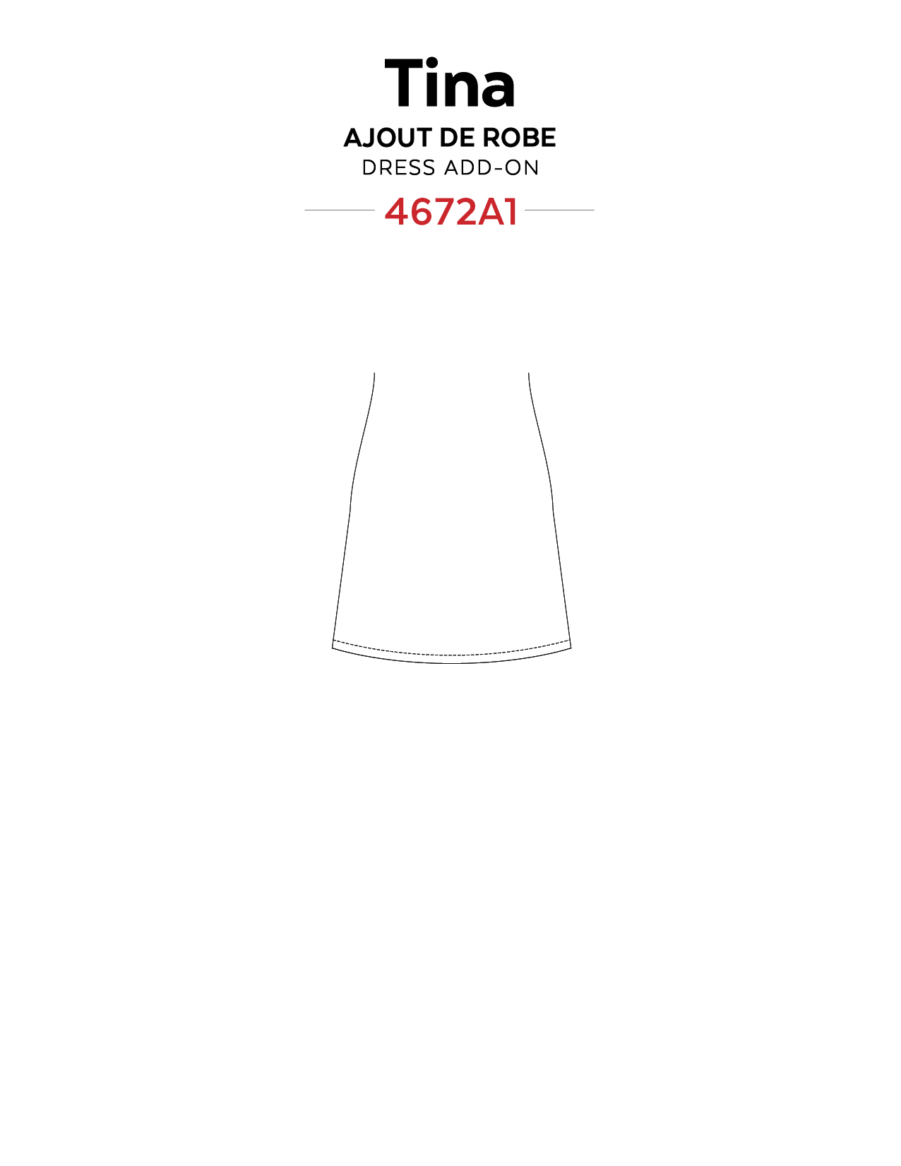 4672A // TINA - Ajout pour robe