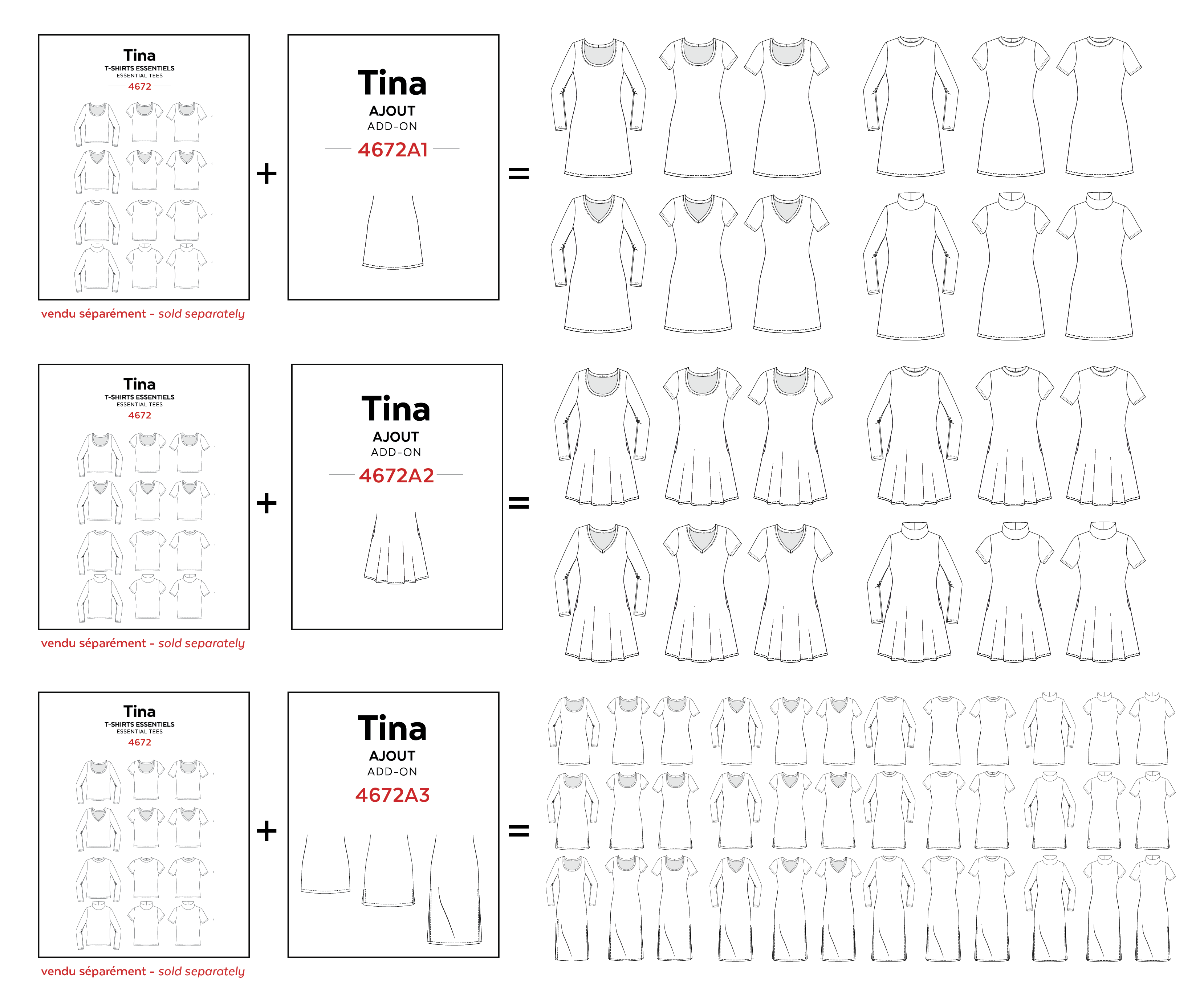 4672A // TINA - Ajout pour robe