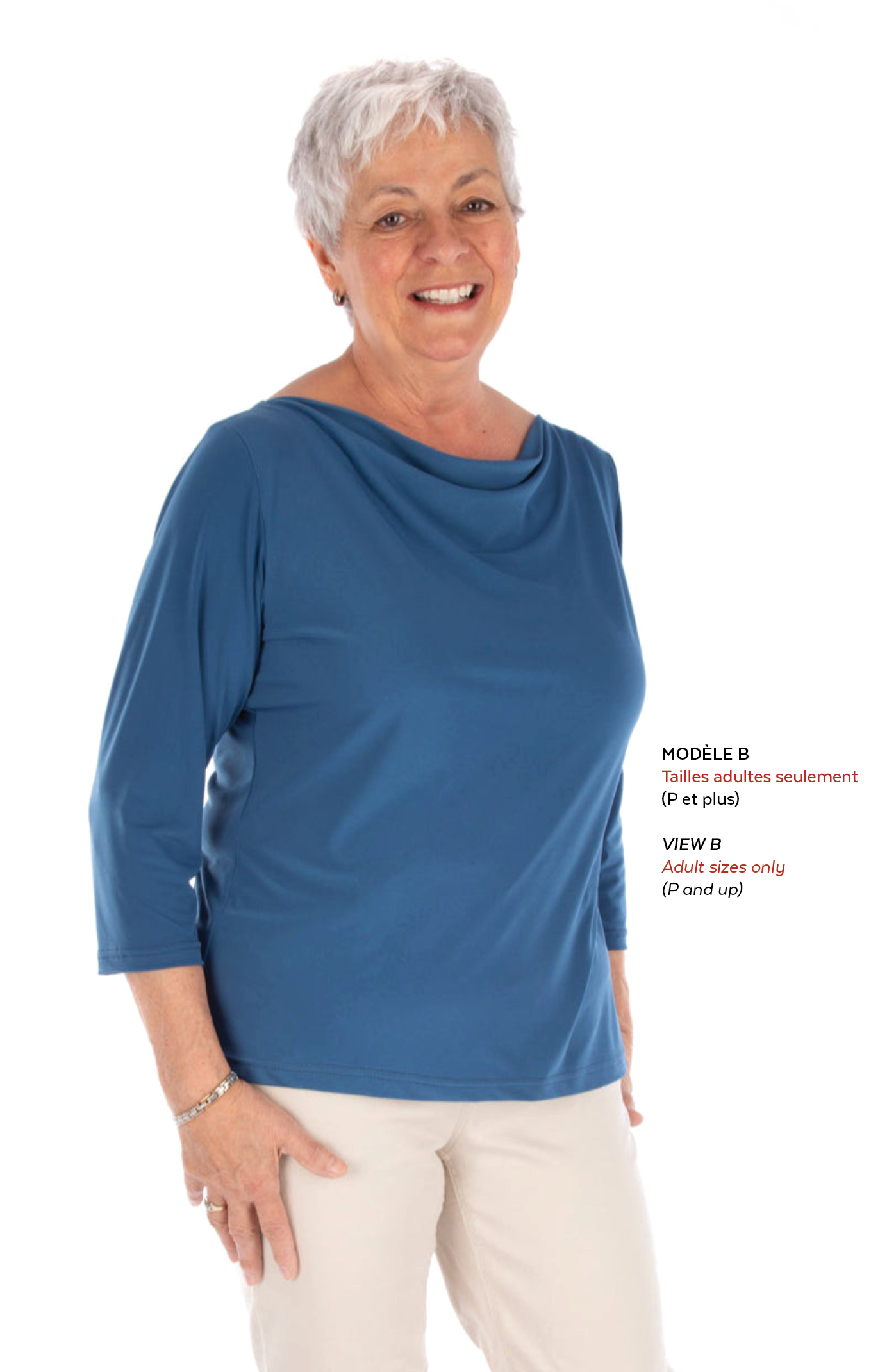 4564 // MANON T-shirts à encolure bateau ou drapée
