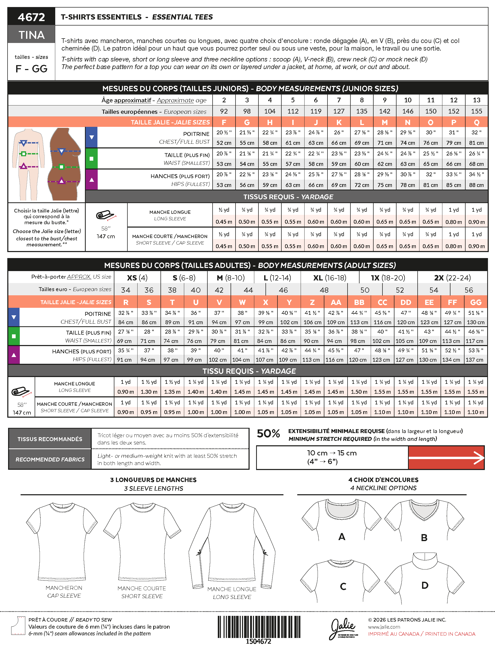 4672 // TINA Essential tees