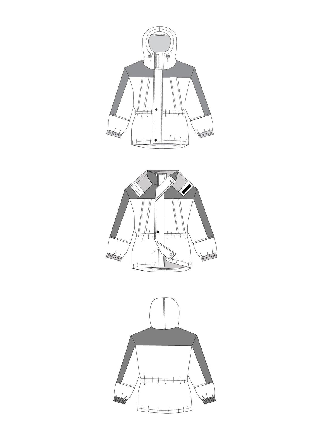 Sewing pattern Jalie 2008 - Lined Parka
