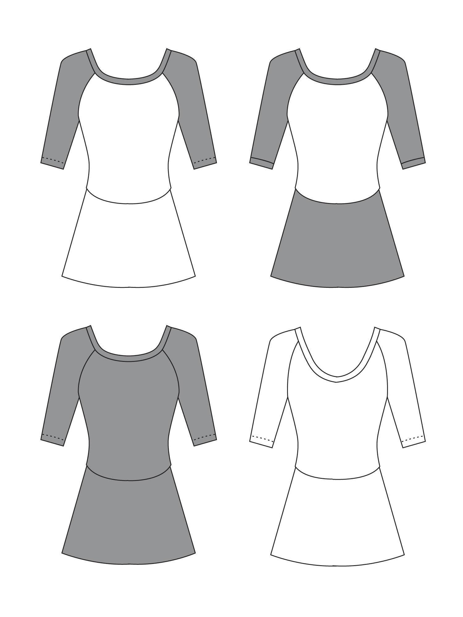 Jalie 2104 - Raglan-Sleeved Skating Dress Pattern