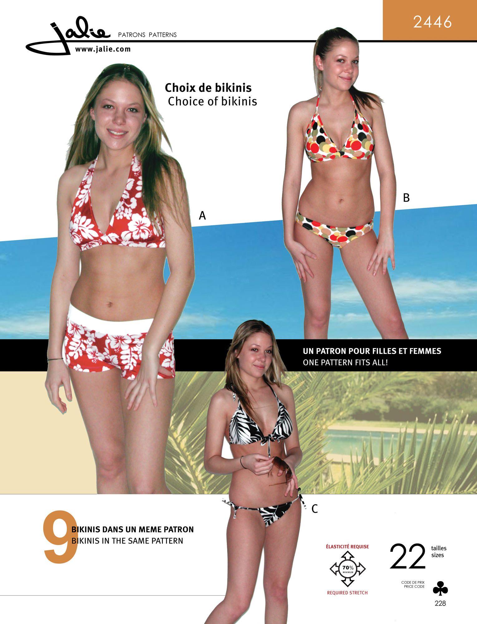 Sewing Pattern Jalie 2446 - Mix n' Match Bikinis