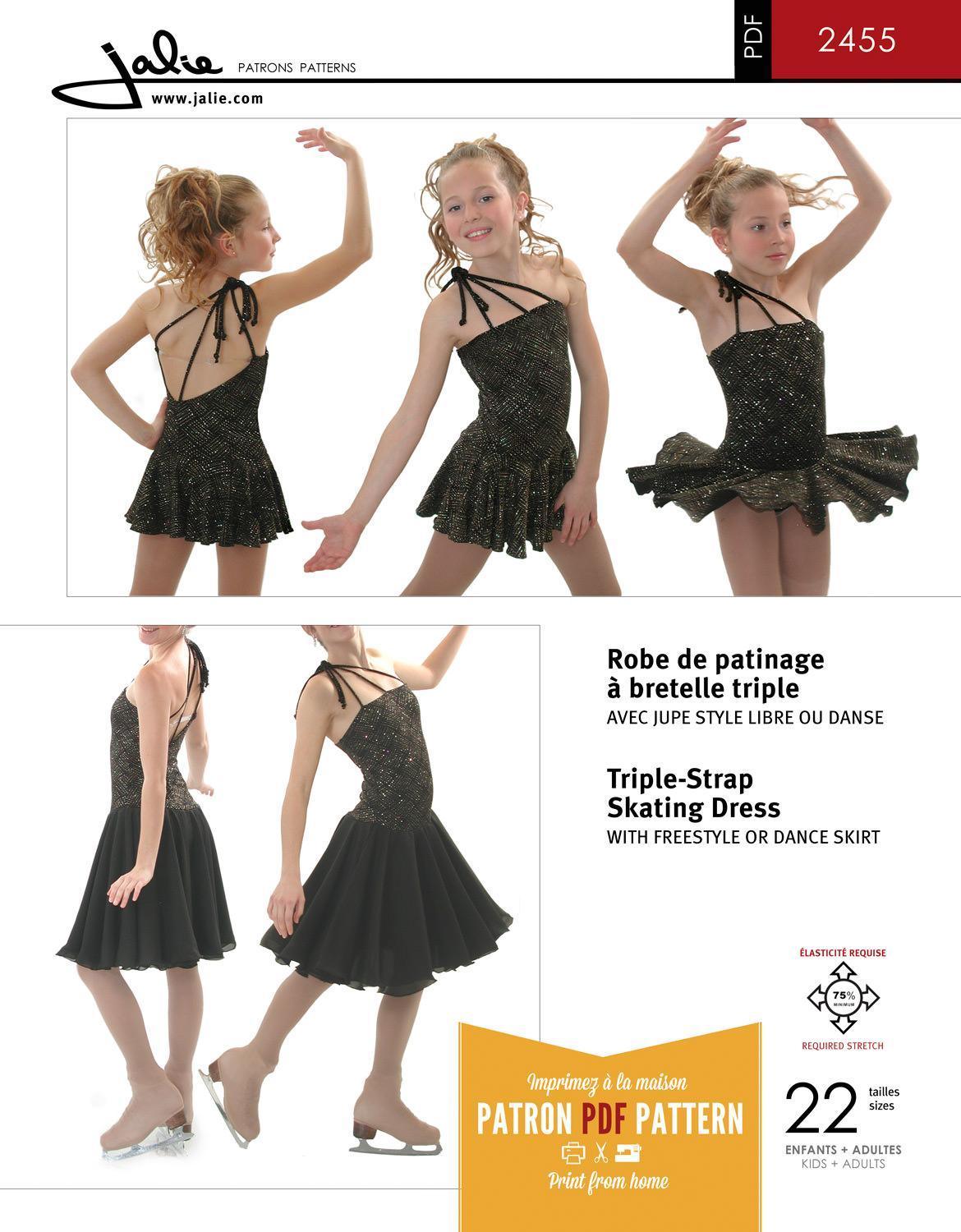 2455 - Triple-Strap Skating Dress Pattern