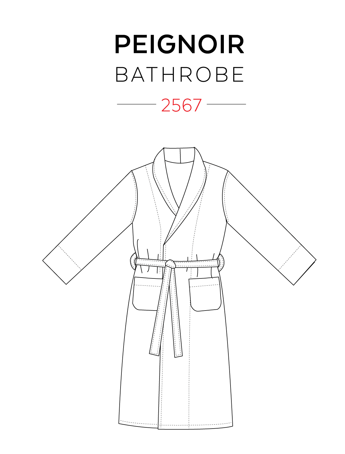 Bathrobe PDF pattern by Jalie for kids and adults