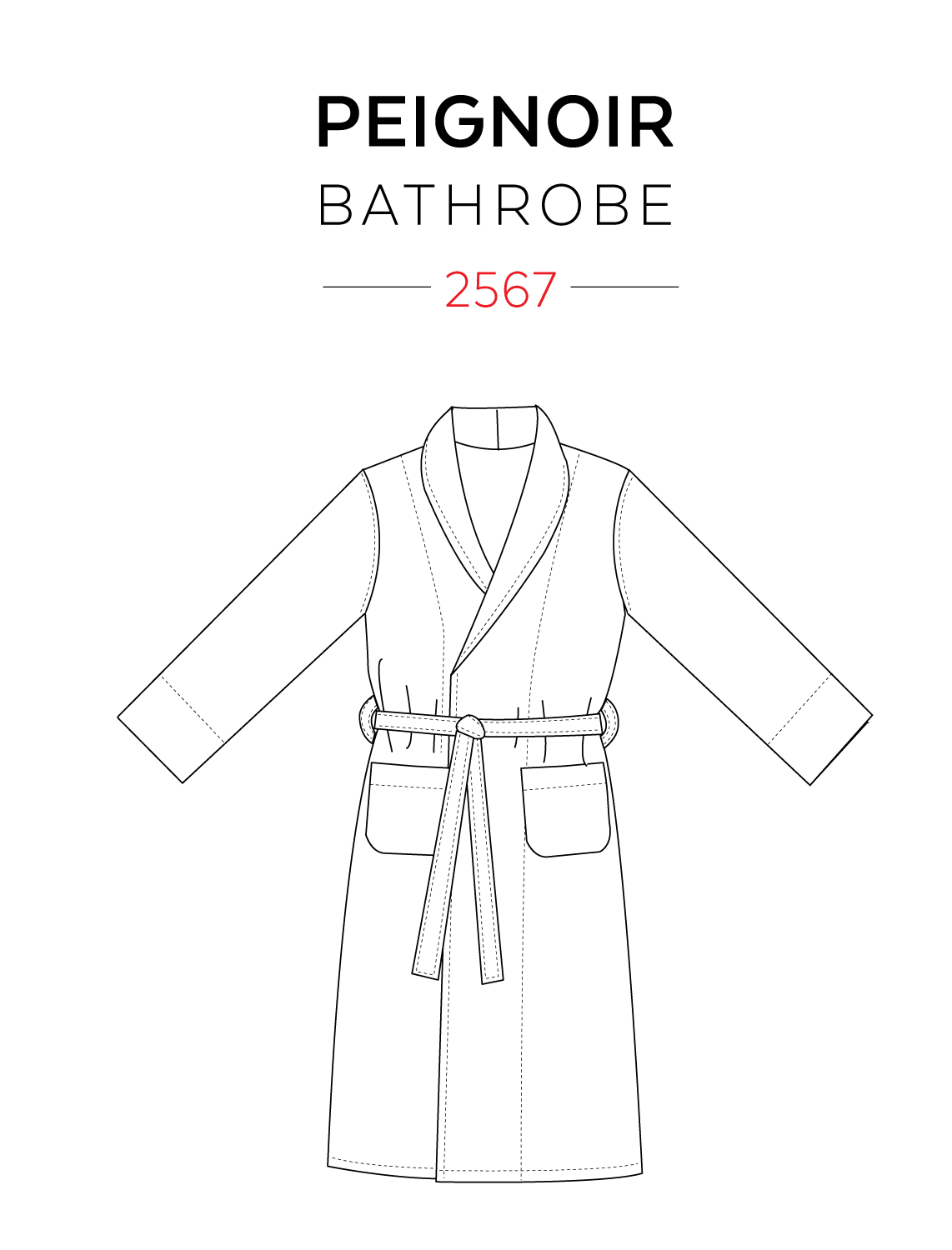 Bathrob Pattern Sewing Pattern Jalie 2567 - Bathrobe Pattern