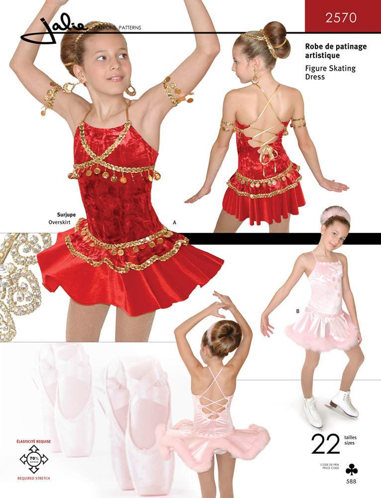 Sewing Pattern Jalie 2570 - Lace-Up Back Skating Dress Sewing Pattern Jalie 2570 - Lace-Up Back Skating Dress