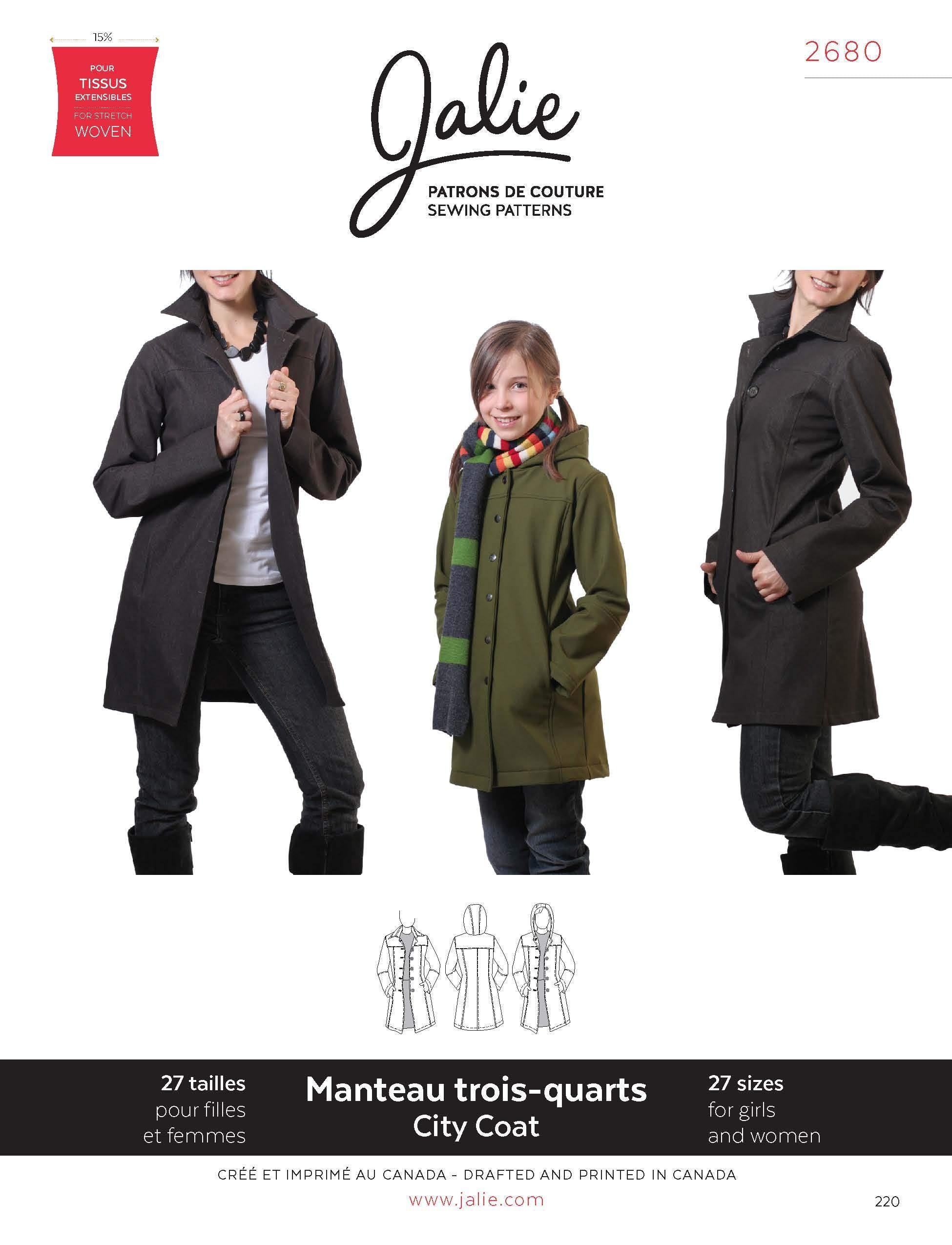 Jalie 2680 - Stretch City Coat Pattern Cover