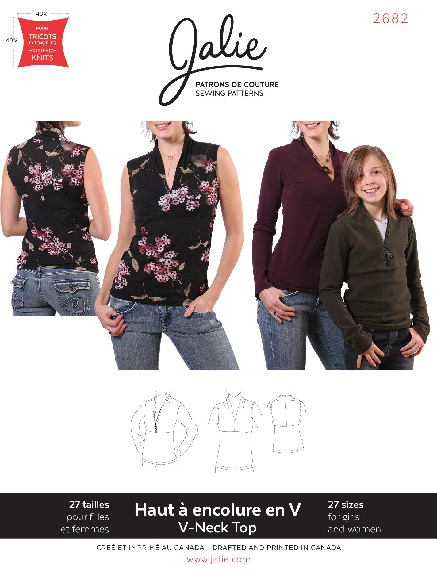 Sewing Pattern Jalie 3129 - Women's Vests Pattern