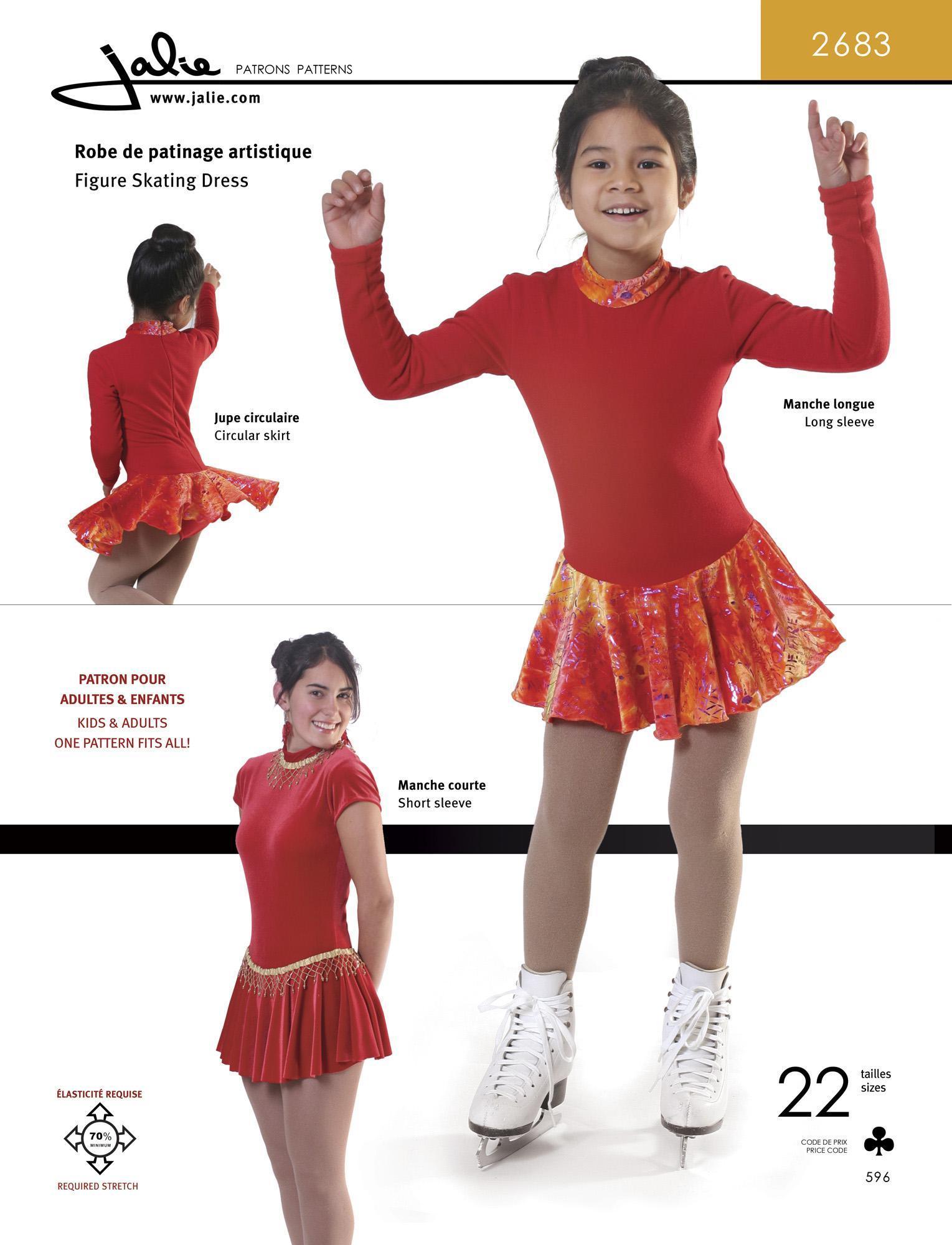 Jalie 2683 - Fleece Skating Dress Pattern Cover