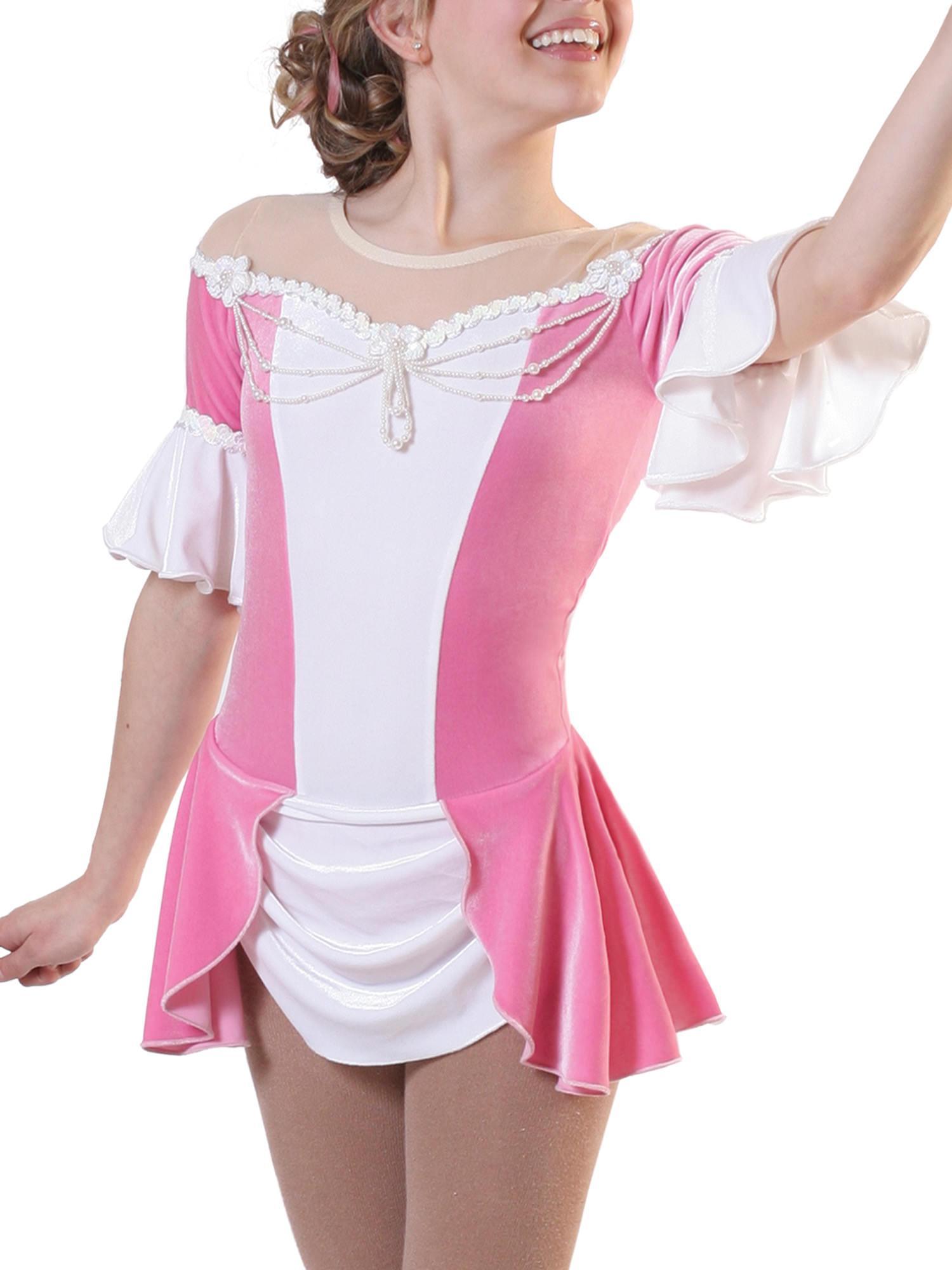 Figure Skater Pink Princess Skating Dresses I Love My Little Friends In The Back Wearing Pink! # Figure Skater Pink Princess Skating Dresses I Love My Little Friends In The Back Wearing Pink! #