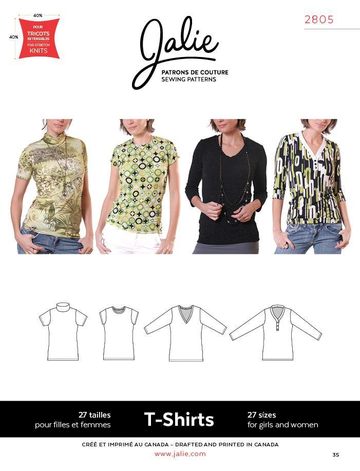 2805 // Women's T-Shirts - Jalie