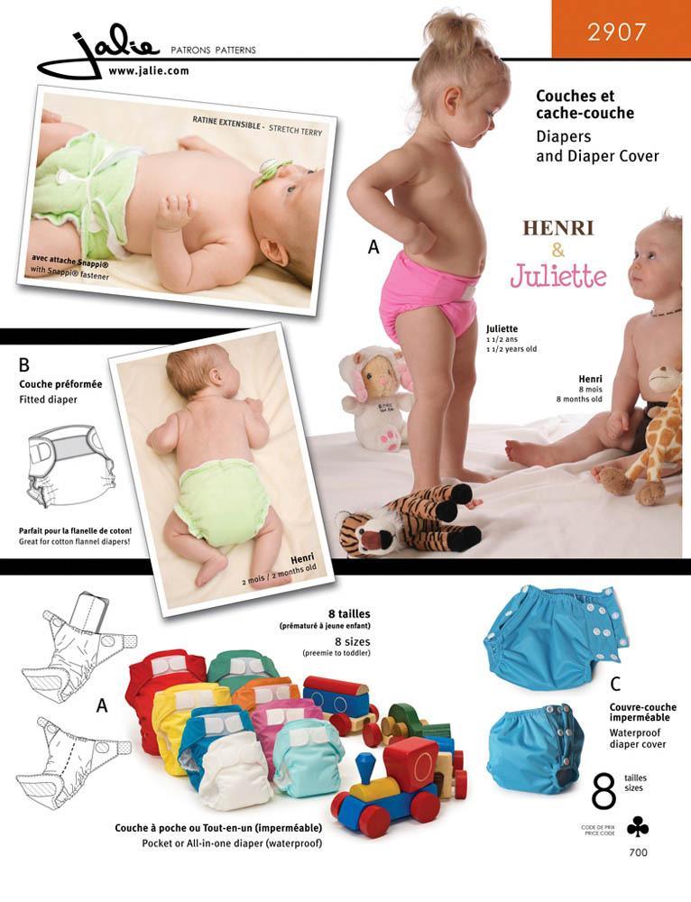 Sewing Pattern Jalie 2907 Cloth Diaper Pattern1