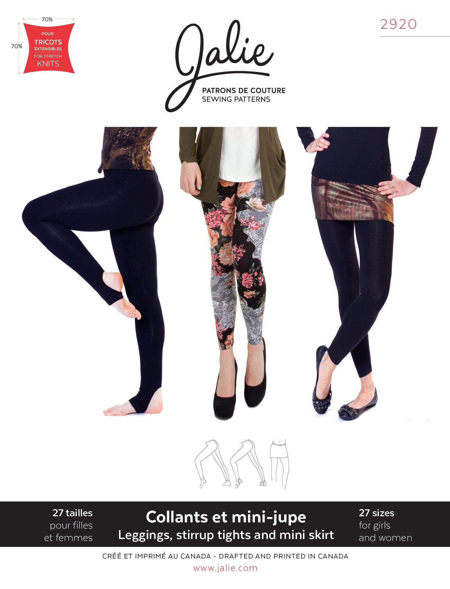 Girls LEGGINGS Pattern Toddler Tights Sewing Pattern EASY From 3 to 9 Years  -  Canada