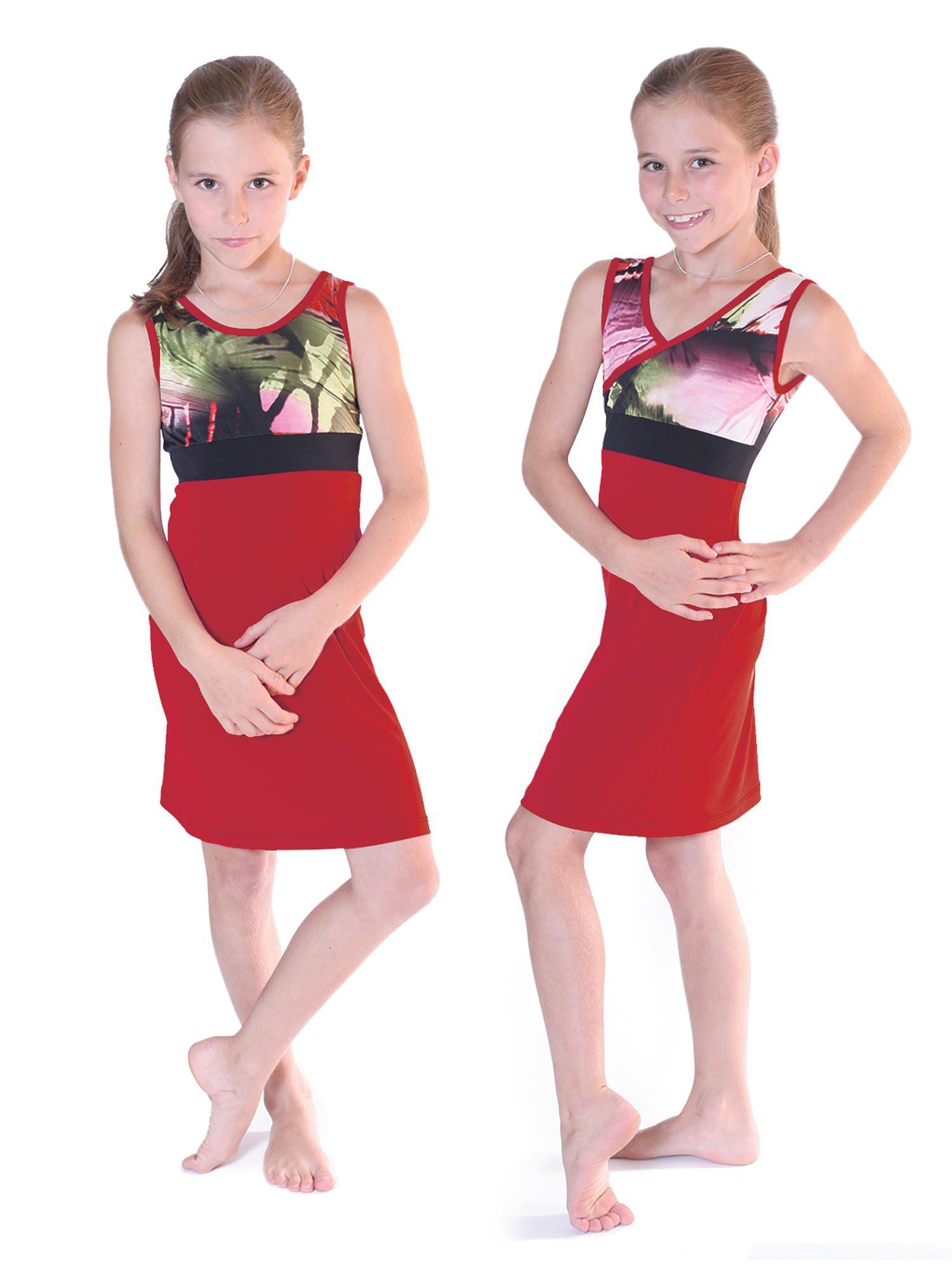 Jalie 3024 - Knit Dress (Scoop or Crossover Neckline) for Girls
