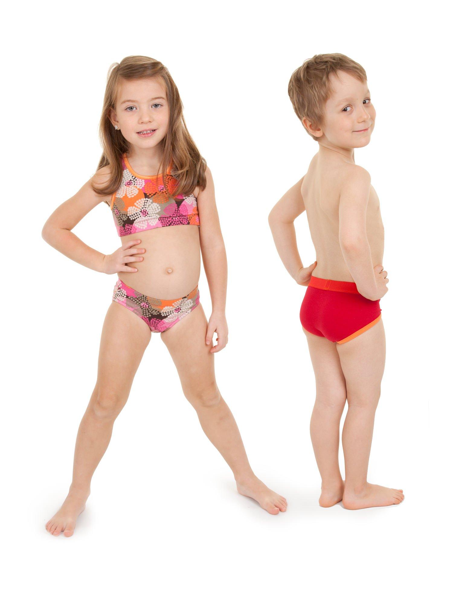 Jalie 3242 - Sewing pattern for girls's low-waist bikini and boys' briefs