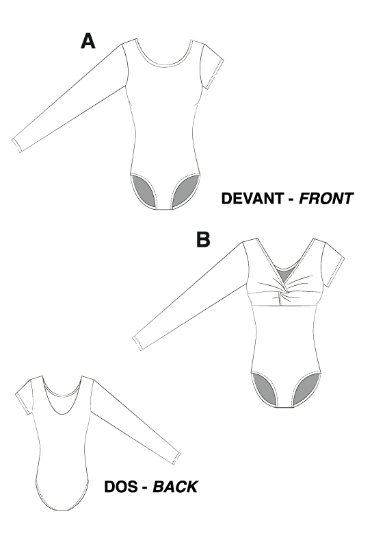 Sewing Pattern Jalie 3241 - X-Back Gymnastics Leotard and Biketard PDF