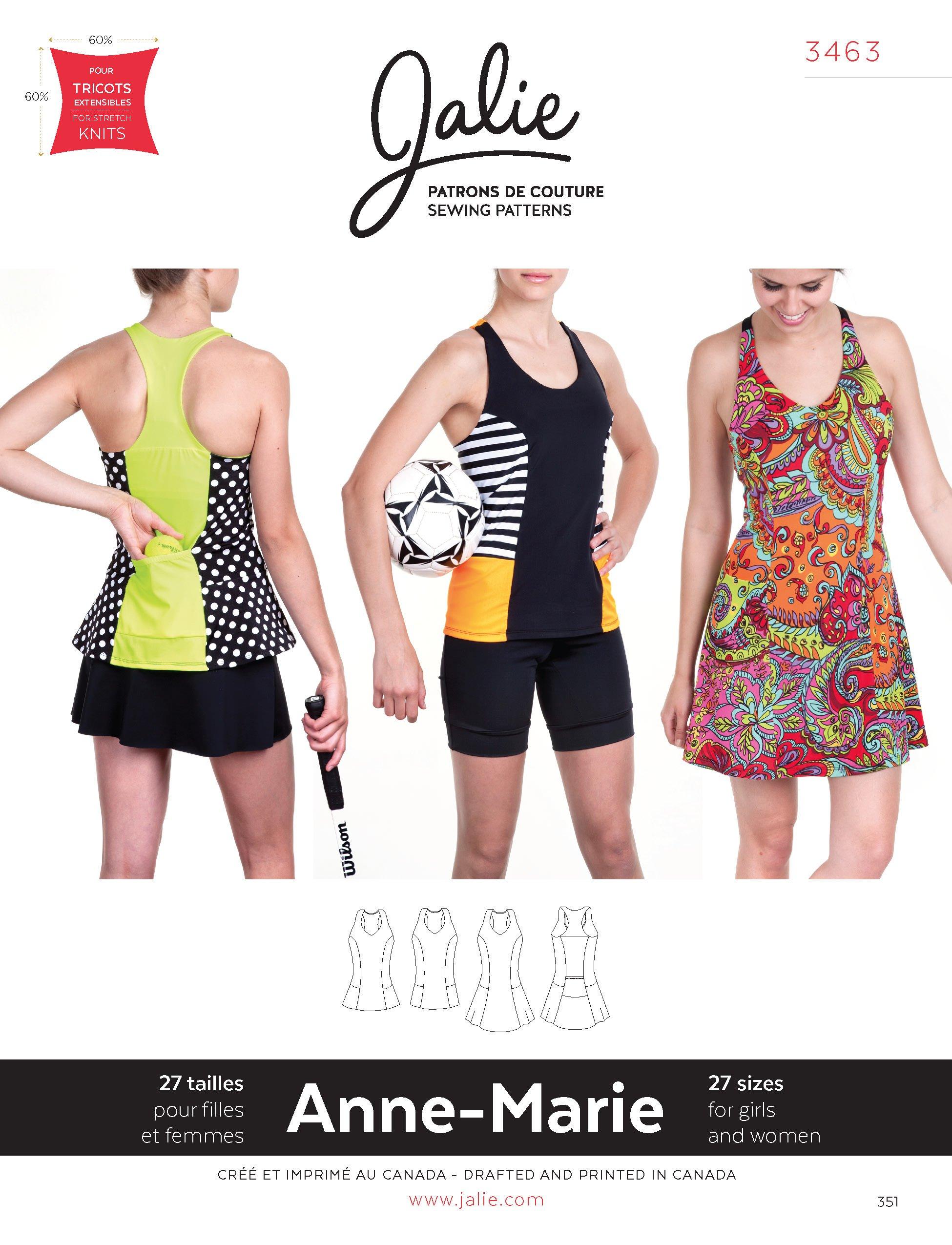 Jalie 3463 - Anne-Marie Tanks and Dress Pattern Cover
