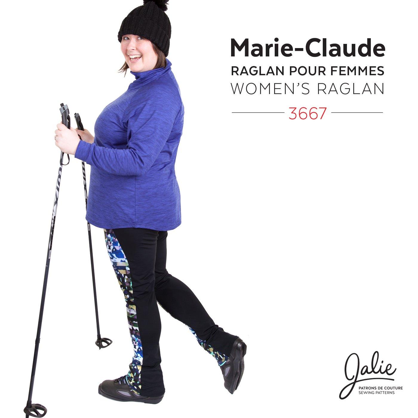 Jalie 3667 - MARIE-CLAUDE Raglan Sleeve Pullover