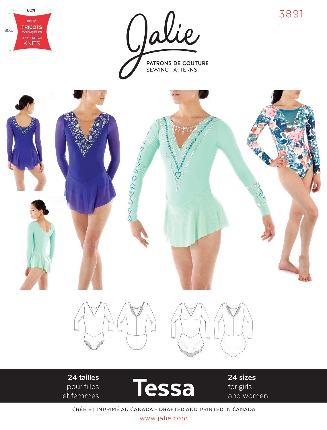 Jalie 3891 -Tessa Skating dress pattern Cover