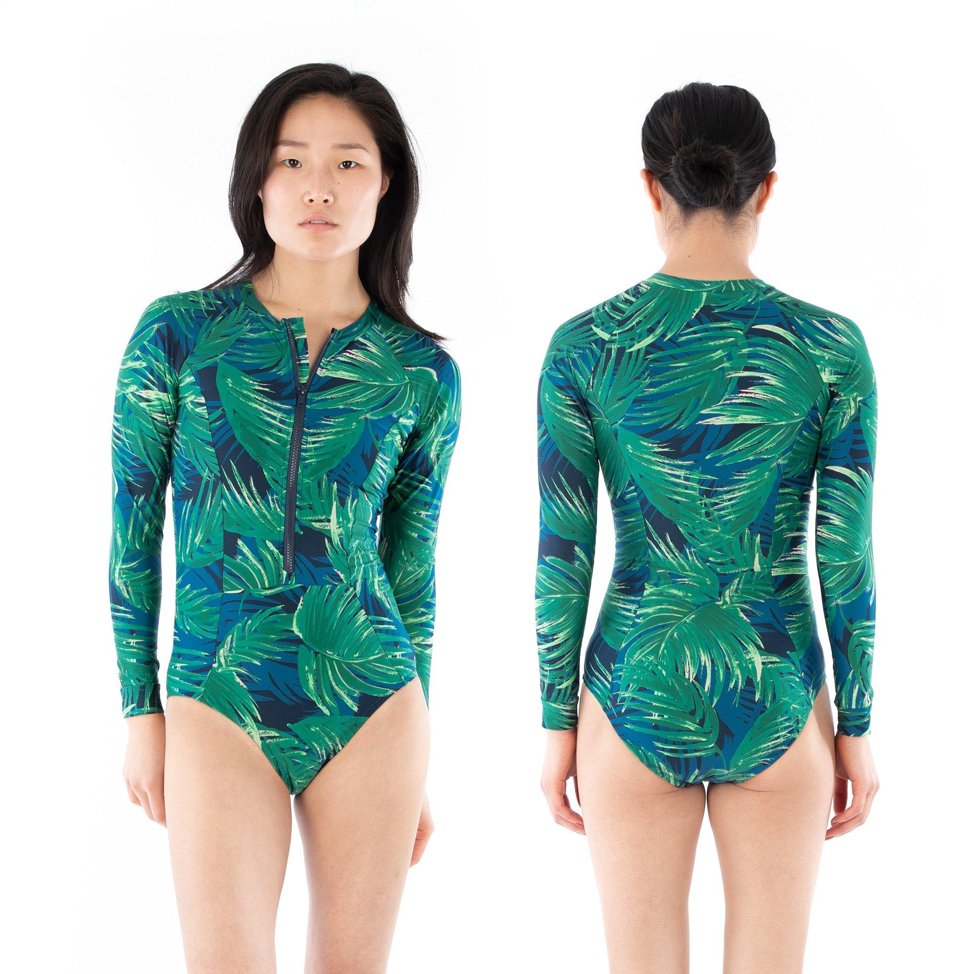 JALIE 4013 - ZOÉ - Long-Sleeve Front-Zip Swimsuit for Women