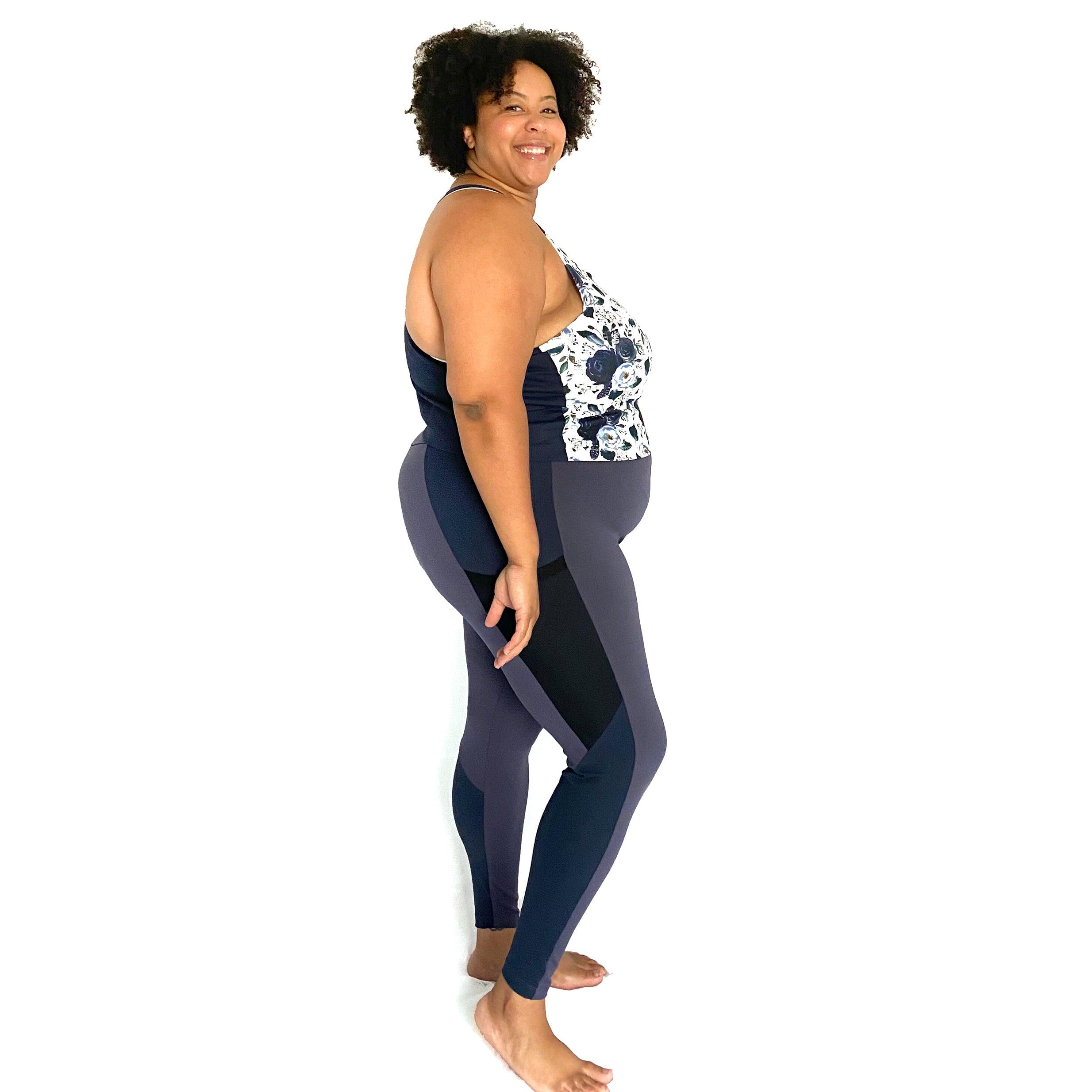 JWZUY Women Plus Size Yoga Leggings Fashion Legcut Hollow Design