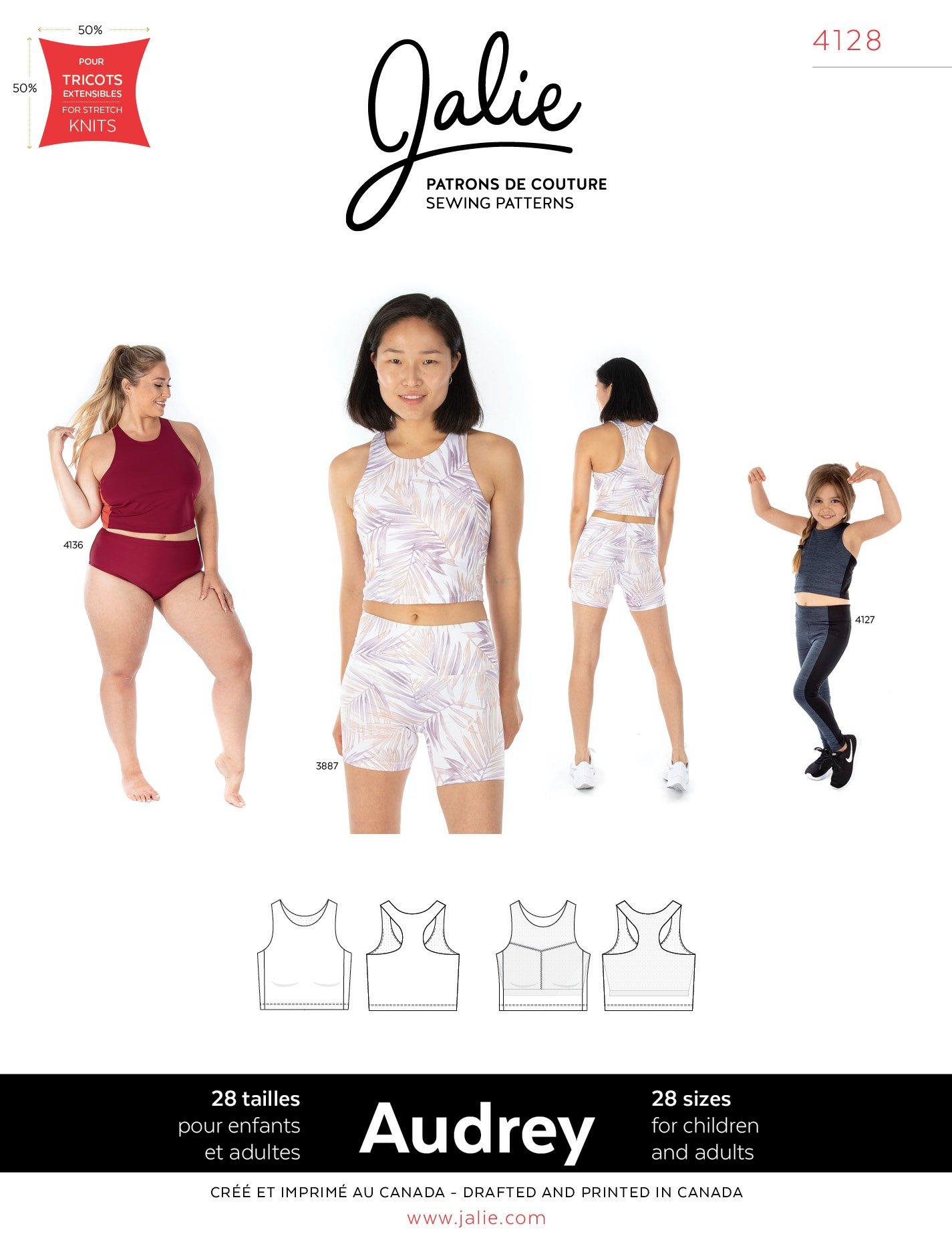 Briony Gym Dance Crop Top Womens Sewing Pattern