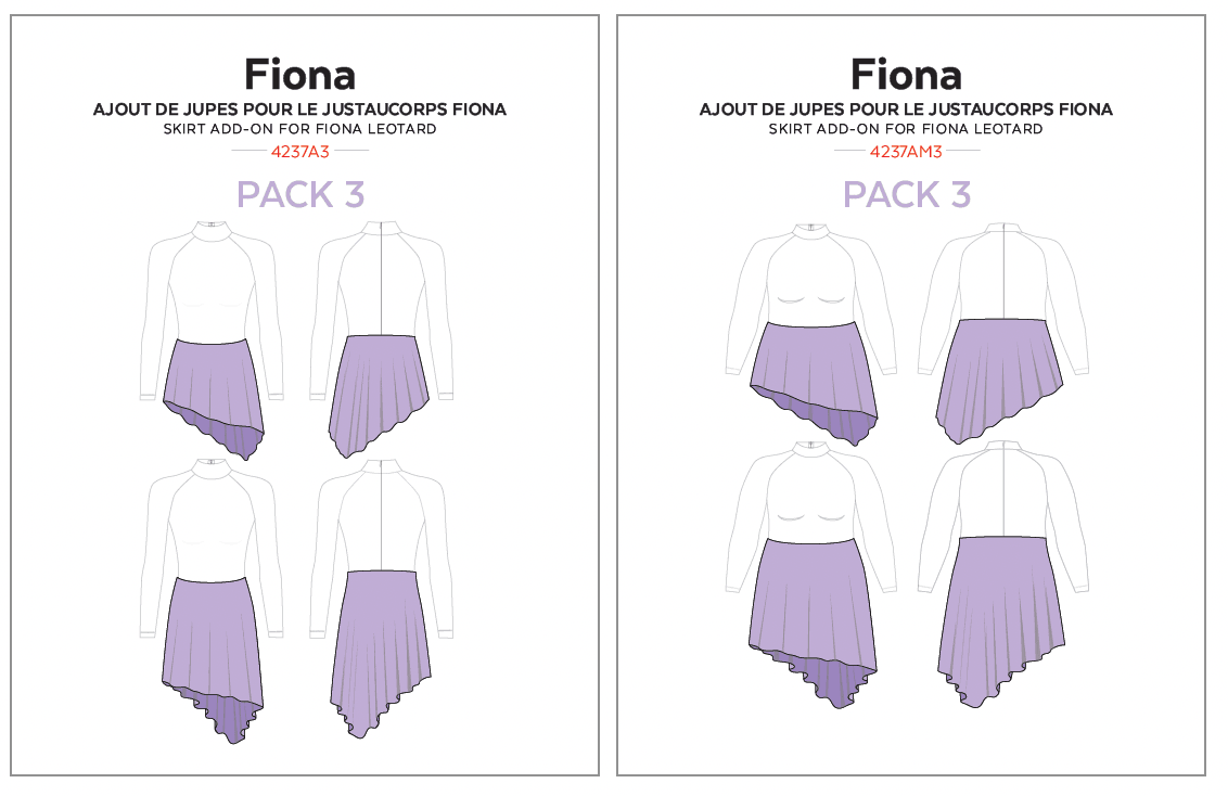 Fiona skirt add-on - Pack 3 details
